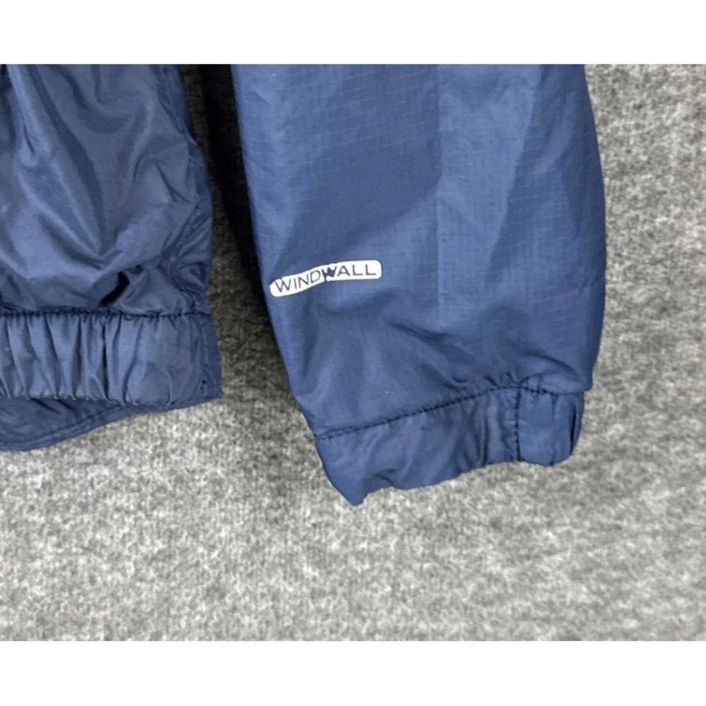 The North Face WindWall Jacket Boys L 14/16 Blue Reversible Hooded Windbreaker